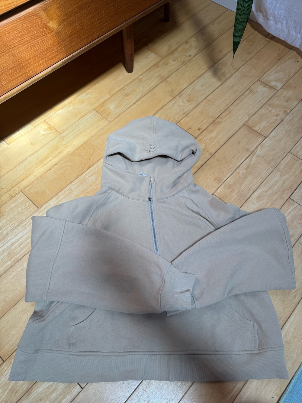 lululemon athletica Scuba 1/4 zip Neutral Beige Half-Zip Hoodie
